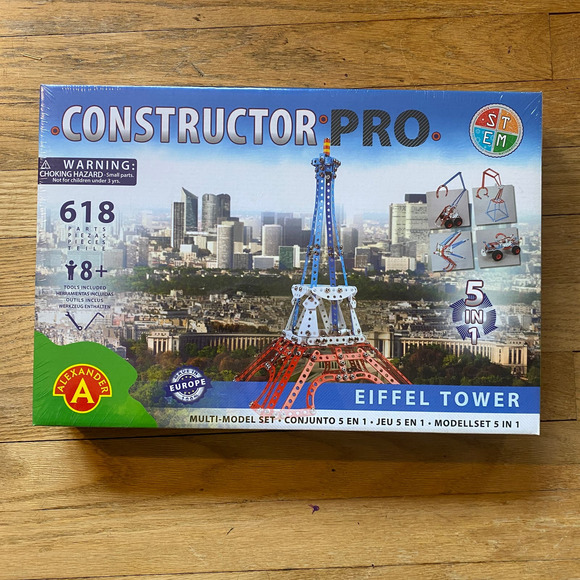 NIB Alexander Toys Constructor PRO Eiffel Tower 5 in 1 - Picture 1 of 3